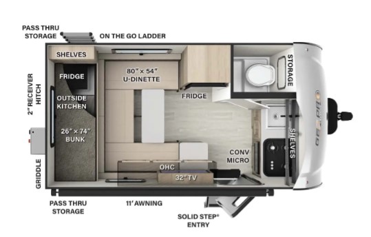 2024 FOREST RIVER GEO PRO G15RD, , floor-plans-day image number 0